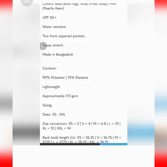 Hang Ten Ladies' Hybrid Jacket blue fog nwt large pink - Picture 3 of 5